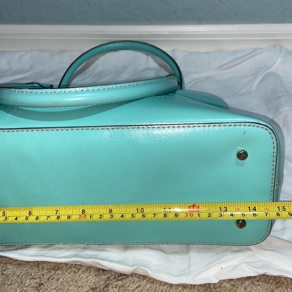 Gorgeous KATE SPADE Tiffany Blue Wellesley Rachelle Satchel shoulder Bag - Picture 14 of 16